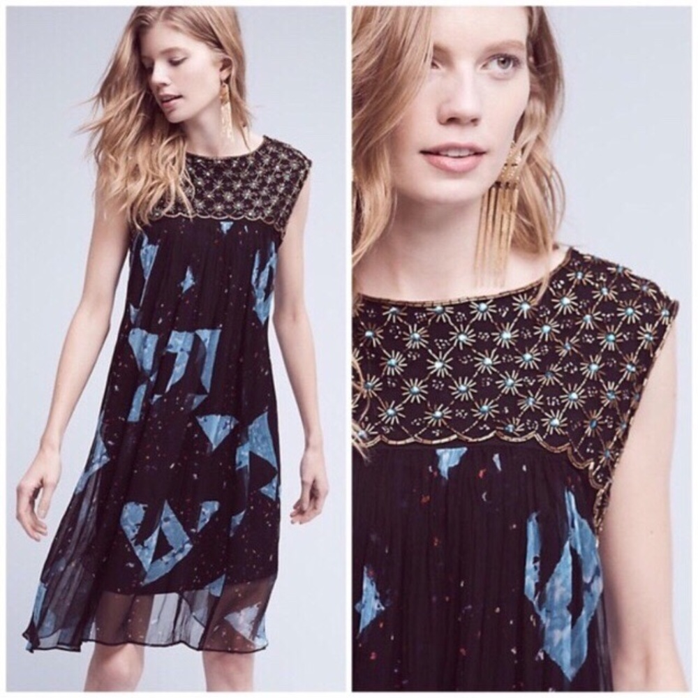 💎Gorgeous Anthropologie Beaded Cocktail Dress💎